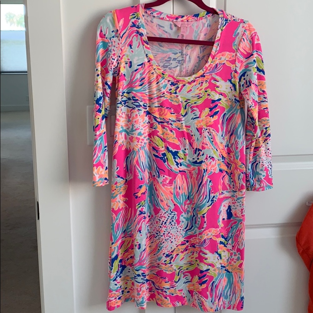 Lilly Pulitzer 3/4 sleeve dress SZ Small
